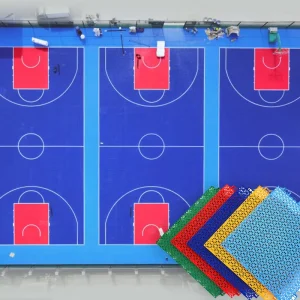 High-Density Waterproof PP Interlocking Sports Floor Tiles Indoor Outdoor Futsal Basketball Easy Installation Playgrounds