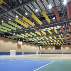 High-Density Wood Flooring for Indoor Basketball, Badminton, and Futsal Courts