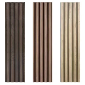 High Density Wooden Slat MDF Acoustic Wall Panels Wall Decor Soundproof