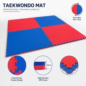 High Density XPE Taekwondo Mat 100x100cm Interlocking Puzzle Martial Arts Training Floor Mat