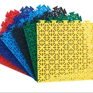 High Durability Interlocking Outdoor Floor Tiles for Tennis Badminton Volleyball Easy to Install Plastic Suspended Flooring