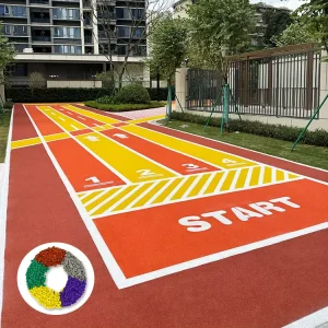 High Elastic High Strength EPDM Granules 1-3mm/2-4mm UV Resistant for Sports Flooring Running Track Playground