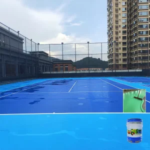 High Elastic Silicon PU Indoor Outdoor Basketball Pickleball Badminton Court Cushion Flooring Shock Absorption