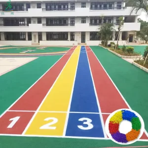 High Elasticity EPDM Colored Rubber Granules for School Running Tracks, Cycling Tracks and Kids Playgrounds