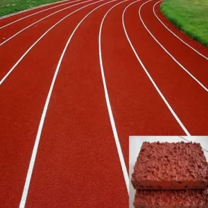 High Elasticity Eco-Friendly Rubber Running Track Anti-Slip Surface 13mm Thickness for Sports Grounds Excellent Shock Absorption