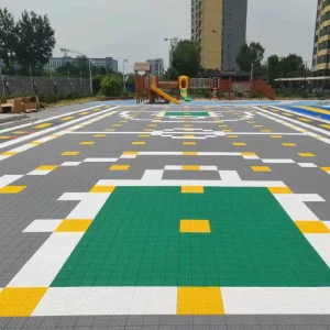 High Elasticity Hard FIBA Certified Basketball Court Sports Floor Thermoplastic Synthetic Rubber Eco Friendly Shock Absorption