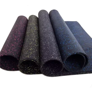 High Elasticity Indoor Rubber Mat Gym Flooring Rubber Floor Tiles