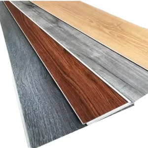 High Gloss Oak Wood Grain SPC Flooring HDF Wear resistant Interlocking Vinyl Floor Planks For Home Interior Decoration