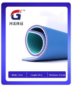 High Level Wear Resistance Indoor PVC Table Tennis Court Cloth Marks Rubber Sport Floor Mat for Gymnasium Sport Club