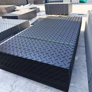 High Molecular Weight PE Road Base Plate Non-Slip Paving Mat for Construction Sites Anti-Sagging Wear-Resistant Plastic Sheets