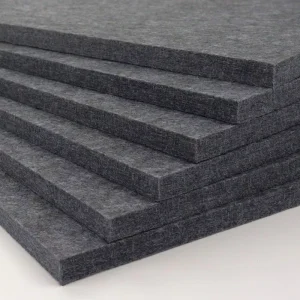 High Performance Acoustic Wall Solution NRC 1.0 Fireproof PET Felt Panels Bulk Engineering Project Grade for Cinemas Gyms