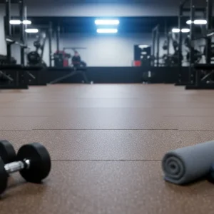 High Performance Gym Mats Rubber Flooring 15mm Thick Rubber Gym Flooring
