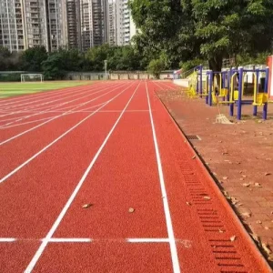 High Performance Rubber Running Track Material for Outdoor Multi sport Athletic Competition Court Flooring