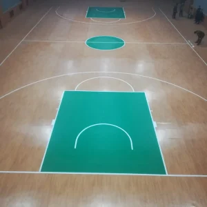 Advanced Indoor Wooden Floors Sports Training Ground Spliced Wooden Floors for Competition Venues Sports Flooring