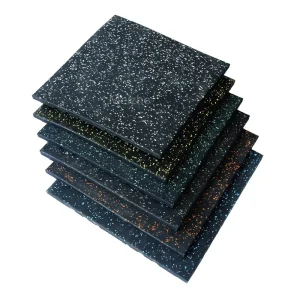 High-Quality 20mm Thick Rubber Gym Flooring Mats Floor Tiles for Home Gyms Weight Area