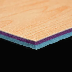 High Quality 8.0mm Maple Grain PVC Vinyl Sports Flooring Mat for Indoor Basketball and Futsal Courts