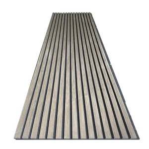 High Quality Akupanel MDF Wall Panels Soundproof 2400mm*600mm Slat Acoustic Panel for Interior Decoration