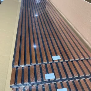 High Quality Akupanel MDF Wall Panels Soundproof 2400mm*600mm Slat Acoustic Panel for Interior Decoration