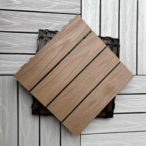 High Quality Click Square Modern Waterproof Eco-Friendly Outdoor Wood Plastic Composite Decking & Flooring