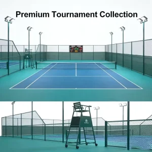 High Quality Commercial Outdoor PVC Tennis Court Full Set Sports Facilities Factory Price