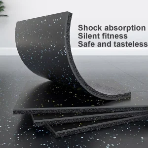 High Quality Custom 20 CM Thick Fitness Rubber Flooring Mat EPDM Black Durable Sport Gym Floor Mats