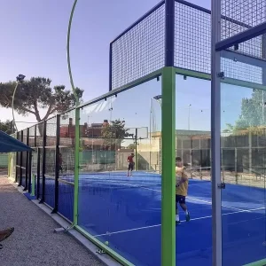 High Quality Custom Padel Tennis Court Flooring 20m*10m Size 12mm Artificial Turf Tempered Glass 3-Year Warranty