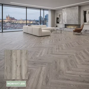 High Quality Eco Friendly Durable Chevron Style Flooring Wear Resistant SPC Flooring for Modern Hospital Villa Households
