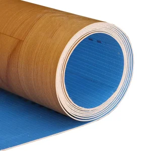 2mm Wood Grain Anti-Slip PVC Vinyl Flooring Roll 1.6mm Waterproof for Hospital Use