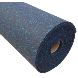 High Quality Exercise Sport Mat Rubber Roll Gym Floor with Blue Fleck