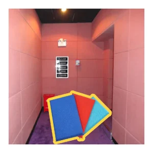 High Quality Fabric Acoustic Panel Fireproof Hexagon Acoustic Panel High Density Fiber Glass Acoustic Foam Panels for Bar