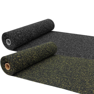 High Quality Fireproof 3mm Black Rubber Flooring Gym Rubber Roll Mats