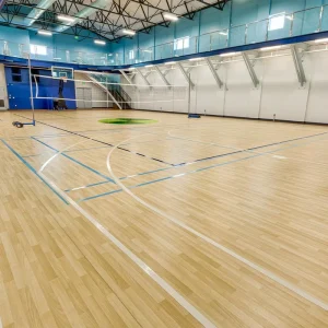 High Quality Indoor Solid Wood Basketball Floor Modern Design With Elastic Timber Hardwood Classic Maple Birch Wood Flooring