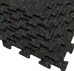 High Quality Interlocking Rubber Gym Floor Mats EPDM Granules Rubber Flooring Tiles Gym Rubber Floor Mat Gym Rubber Flooring