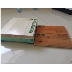 High Quality Maple Wood Basketball Court Flooring UV Wear Resistant Paint Shock Absorbing Pads Customizable Sizes for Export
