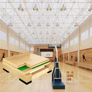 High Quality Modern Design Indoor Elastic Timber Solid Wood Basketball Floor Hardwood Classic Maple Birch Wood Flooring