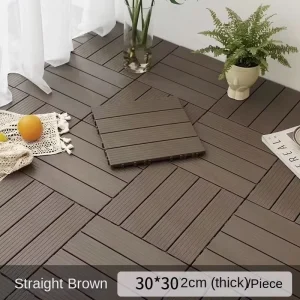 High Quality Modern Square Eco-Friendly WPC Decking Board Waterproof Wood Plastic Composite Outdoor Flooring Non-Slip Click