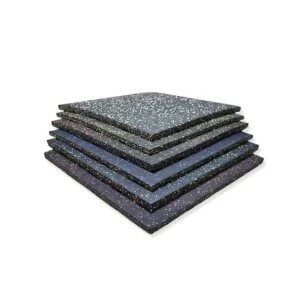 High Quality Outdoor Gym Rubber Flooring Tiles Eco-Friendly Fitness Weight Area Waterproof Durable Interlocking School Shooting