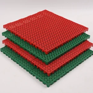High Quality PP Backyard Basketball Gym Flooring Tile Modern Click Waterproof Textured Surface Outdoor Sports Court Floor Mat