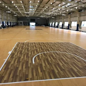 High Quality PVC Sports Flooring 2 Layer Synthetic Pvc Vinyl Floor Carpet Mat Sports Pvc Floor Tile
