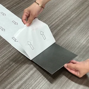 High Quality PVC Waterproof Environmentally Durability Marble Flooring Sticker Apartment Flooring Vinyl Plank for Commercial