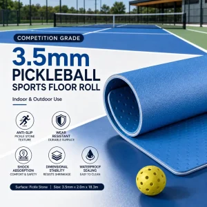 High Quality Pickleball Court Flooring Material With Cushioned Anti-Slip Surface for Commercial Sports Facilities
