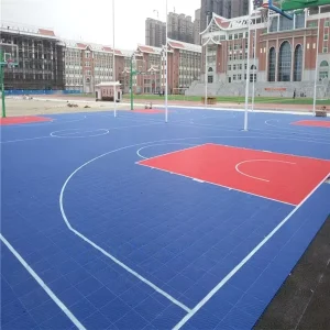 High Quality Portable Anti Slip Eco friendly Plastic Sports Flooring Interlocking Tiles with Shock Absorption Easy Installation