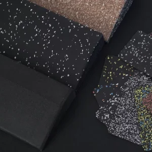 High Quality Rubber Garage Floor Tiles Sports Flooring Strip Shock Absorption Commercial Gym Rubber Floor