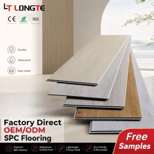 High Quality SPCVinyl Flooring RigidCore Waterproof Stone Plastic Composite Plank 5mm Wear-resistant Anti-slip Floor for Kitchen
