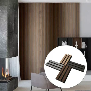 High Quality Soundproof Wall Panels Mdf Akupanel Wood Slatted Wall Acoustic Felt Panels for Interior Decoration Wall and Ceiling