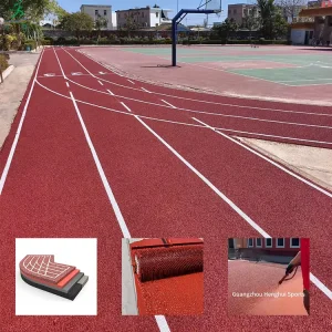 High Quality Sports Polyurethane Running Track EPDM Rubber Granules 13mm Thickness ISO9001 Certified for Professional