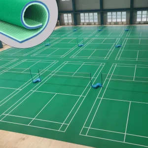 Factory Customized Design Pvc Material Badminton Court Mat Badminton Court Flooring Badminton Court Sport Pvc Flooring