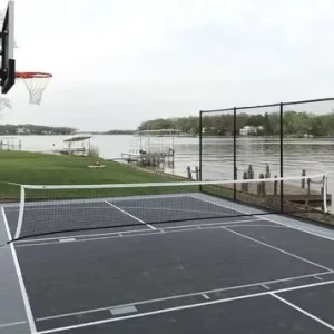 High Strength Anti Slip PP Vinyl Flooring Modern Design Sports Floor Tiles for Outdoor Basketball Tennis Badminton Free Sample