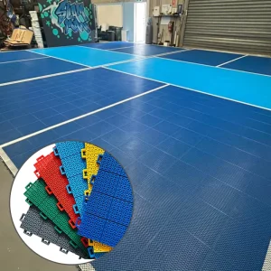 High Strength Eco-Friendly PP Waterproof Interlock Tiles 50x50x1.6cm 740g Portable Easy Installation Pickleball Tennis Court