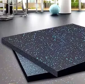 High Strength Rubber Floor Mat Impact Resistant Gym Flooring for Commercial Fitness Centers